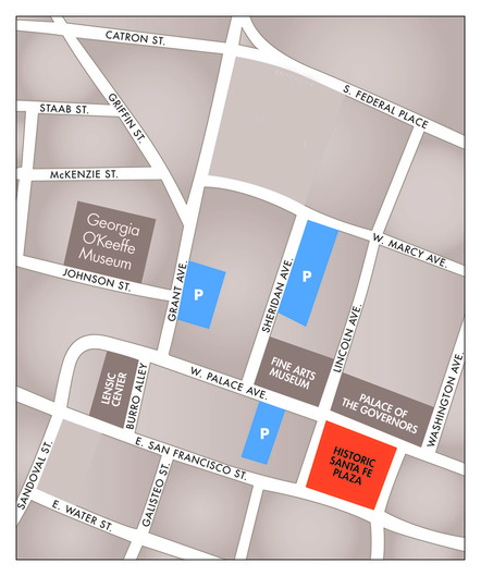 Santa Fe Parking Map